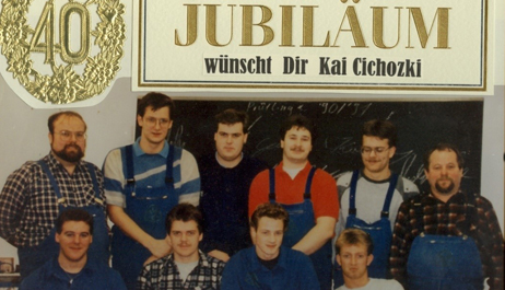 40-jähriges Jubiläum der Lehrwerkstatt.